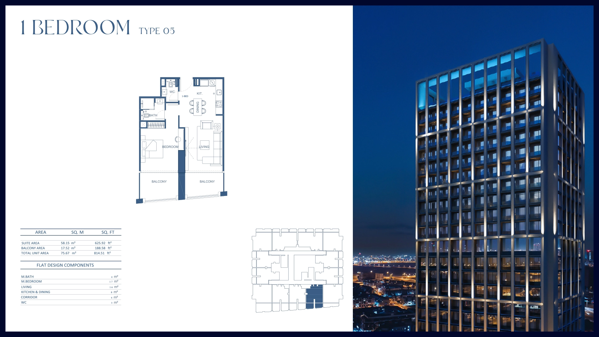 1 BR - Type A